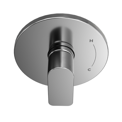 TOTO TS362P#CP Oberon Round 7 Inch Pressure Balance Valve Shower Trim - Polished Chrome