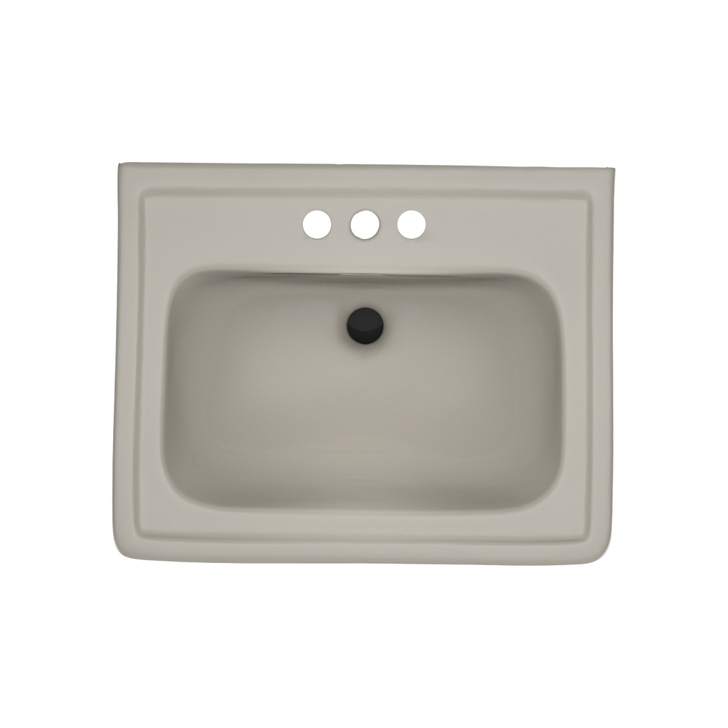 TOTO LPT532.4N#03 Promenade 24" X 19-1/4" Rectangular Pedestal Bathroom Sink For 4 Inch Center Faucets - Bone