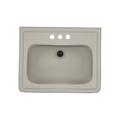 TOTO LPT532.4N#03 Promenade 24" X 19-1/4" Rectangular Pedestal Bathroom Sink For 4 Inch Center Faucets - Bone
