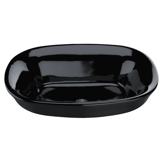 TOTO LT480#51 Maris Oval Semi-Recessed Vessel Bathroom Sink - Ebony