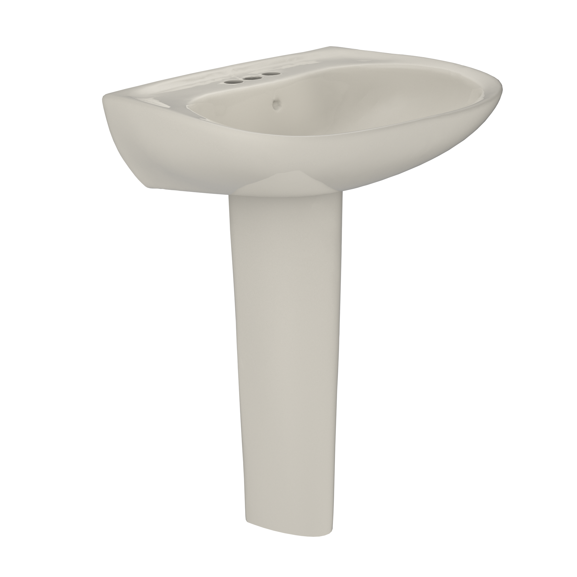 TOTO LPT242.4G#12 Prominence Oval Basin Pedestal Bathroom Sink With Cefiontect For 4 Inch Center Faucets - Sedona Beige