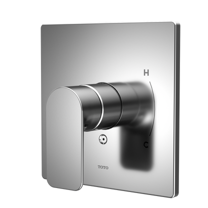 TOTO TS363P#CP Oberon Square 7 Inch Pressure Balance Valve Shower Trim - Polished Chrome