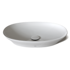 TOTO LT474G#01 Kiwami Oval 24 Inch Vessel Bathroom Sink With Cefiontect - Cotton White