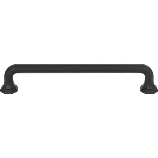 ATLAS 421-BL Royals 6 5/16" Center to Center Bar Pull , Matte Black