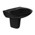 TOTO LHT242.4#51 Prominence Oval Wall-Mount Bathroom Sink And Shroud For 4 Inch Center Faucets - Ebony