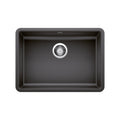 BLANCO 442543 Precis Precis SILGRANIT 25" ADA Single Bowl Undermount Kitchen Sink - Anthracite in Anthracite