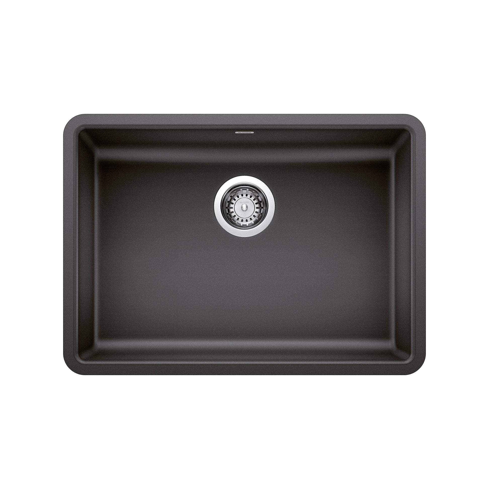 BLANCO 442543 Precis Precis SILGRANIT 25" ADA Single Bowl Undermount Kitchen Sink - Anthracite in Anthracite