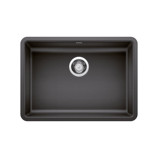 BLANCO 442543 Precis Precis SILGRANIT 25" ADA Single Bowl Undermount Kitchen Sink - Anthracite in Anthracite