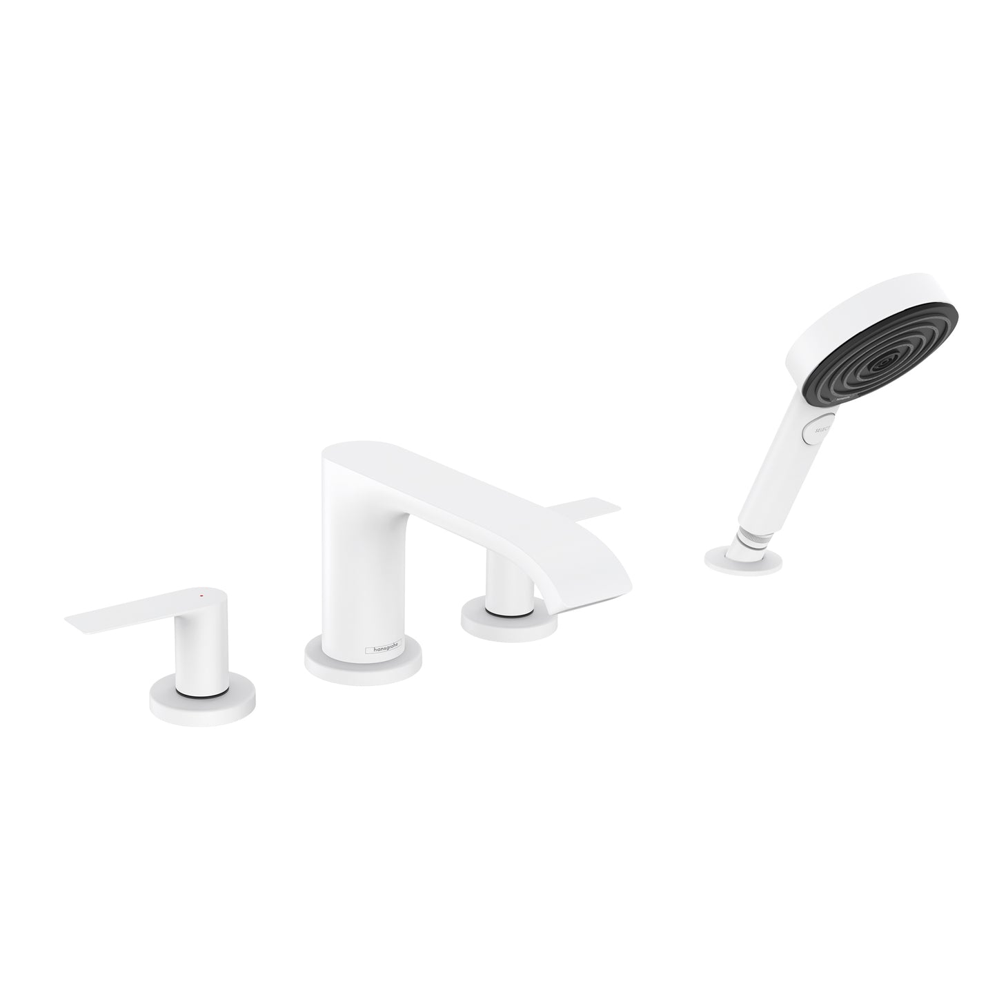 HANSGROHE 75443701 Vivenis 4-Hole Roman Tub Set Trim with 1.75 GPM Handshower - Matte White