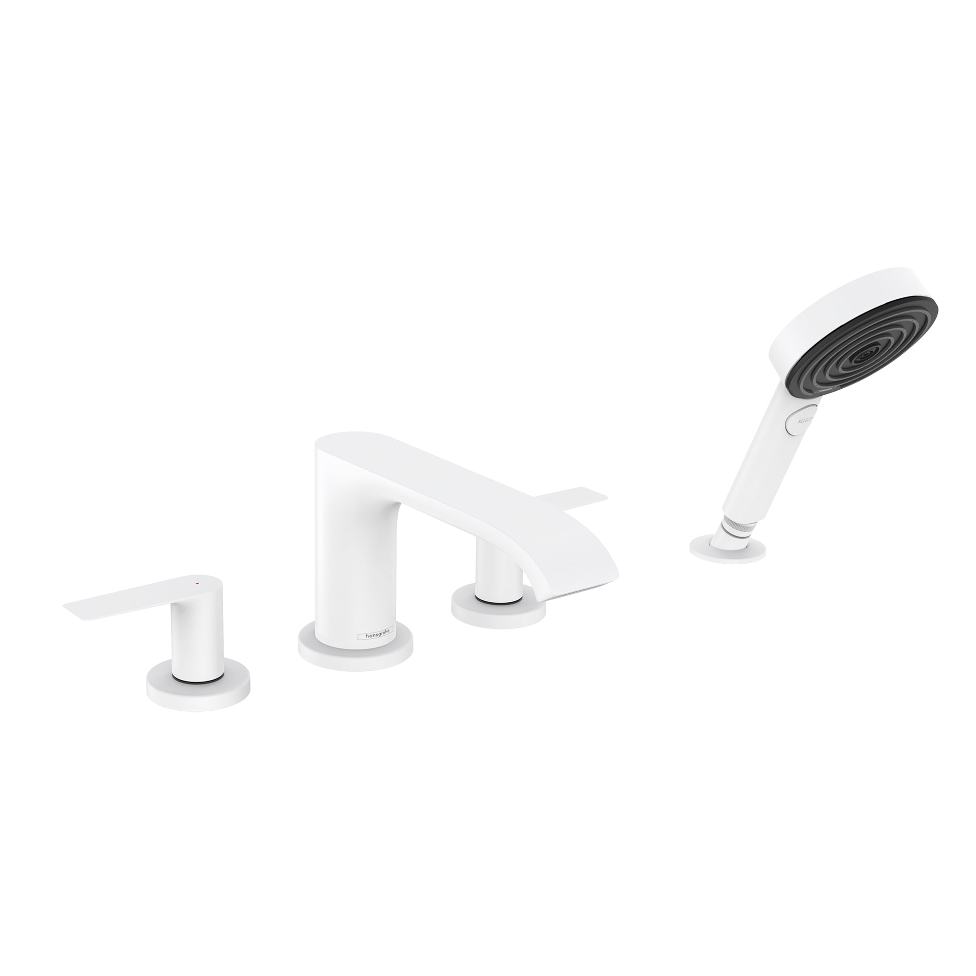 HANSGROHE 75443701 Vivenis 4-Hole Roman Tub Set Trim with 1.75 GPM Handshower - Matte White