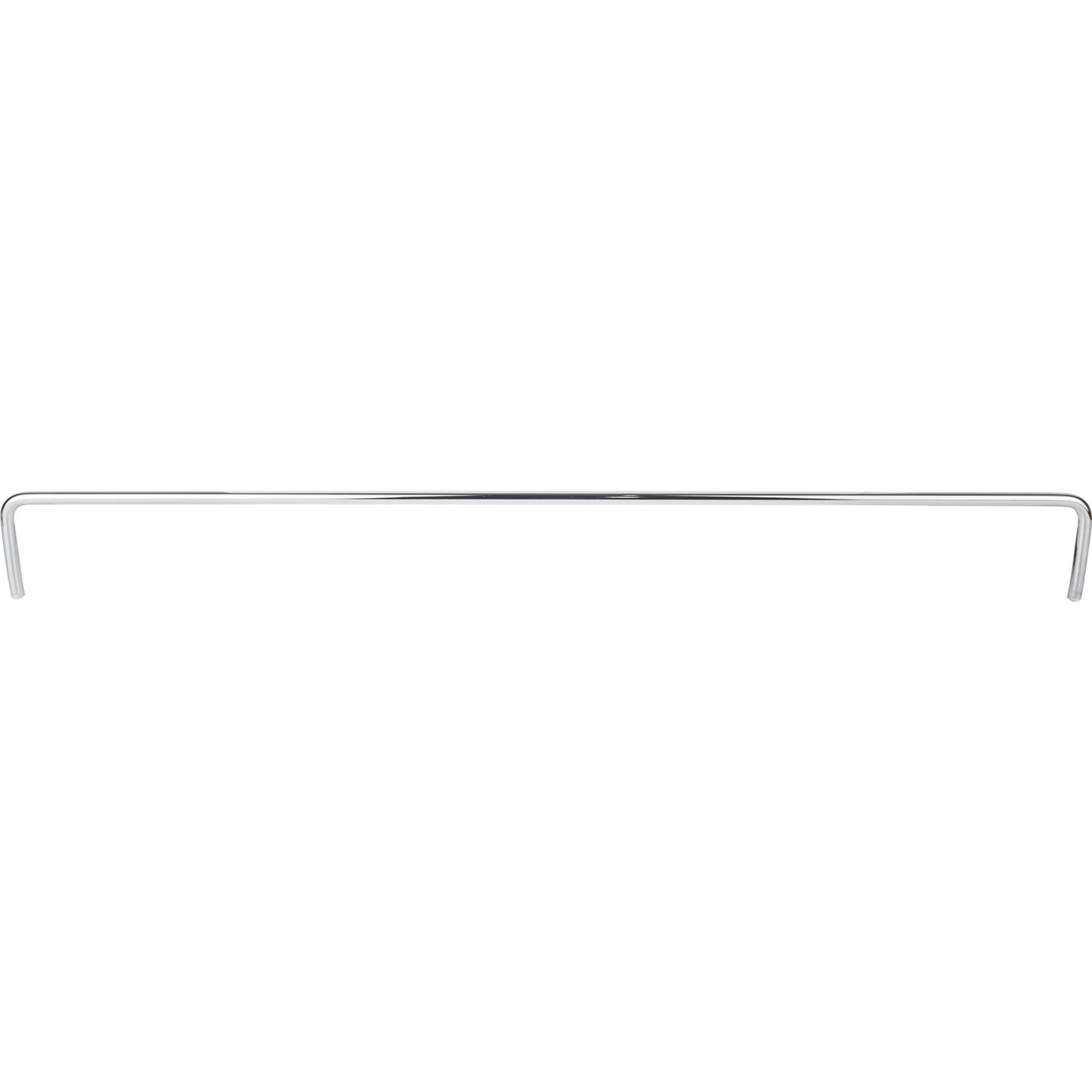 HARDWARE RESOURCES RAIL-17-PC 17-7/16" Metal Shelf Rail - Polished Chrome