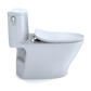 TOTO MS642234CEFG#01 Nexus One-Piece Elongated 1.28 GPF Universal Height Toilet with CEFIONTECT and SS234 SoftClose Seat , Cotton White