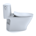 TOTO MS642234CEFG#01 Nexus One-Piece Elongated 1.28 Gpf Universal Height Toilet With Cefiontect And Ss234 Softclose Seat - Cotton White