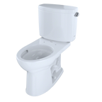 TOTO CST454CEFRG#01 Drake Ii Two-Piece Elongated 1.28 Gpf Universal Height Toilet With Cefiontect And Right-Hand Trip Lever - Cotton White