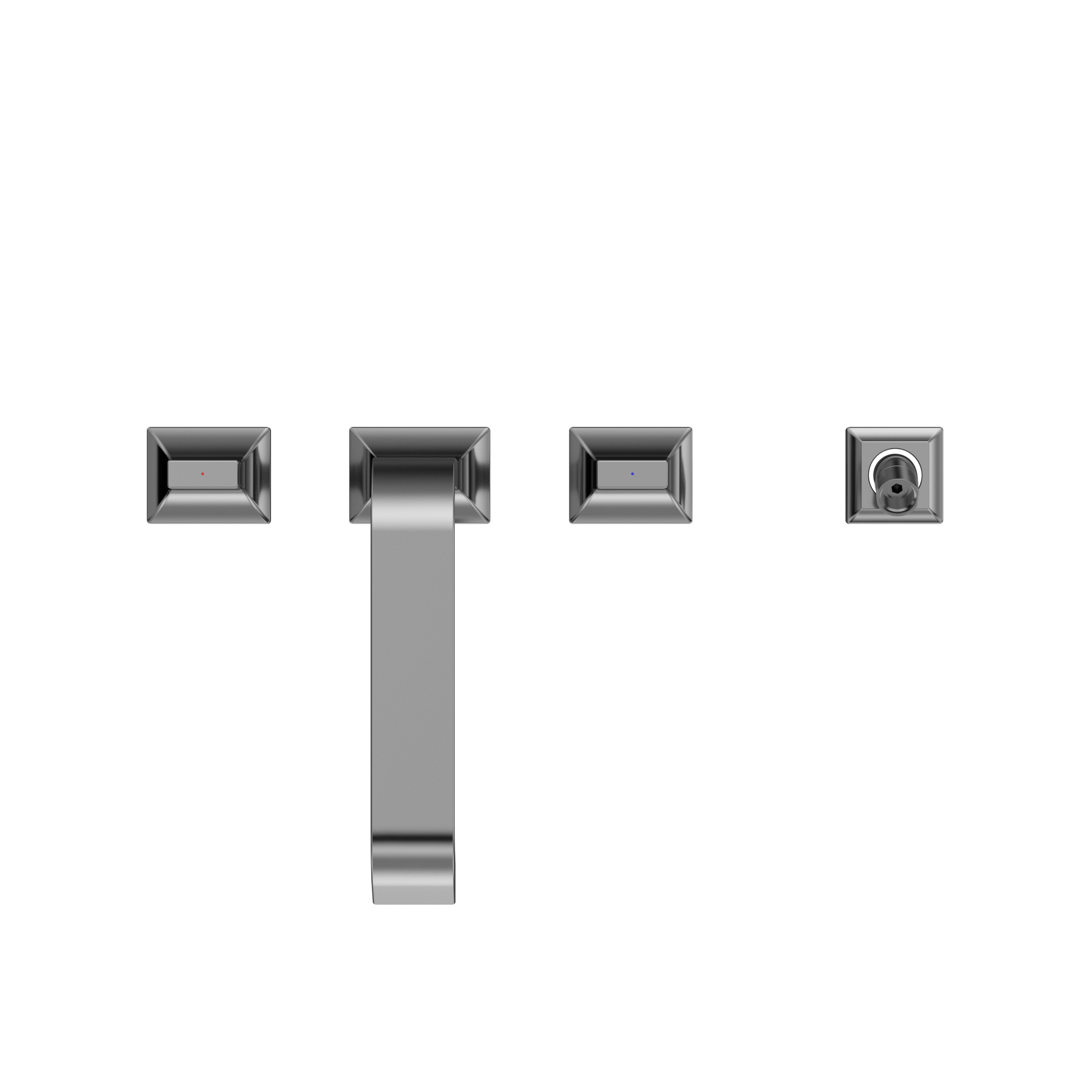 TOTO TBG08202U#CP Gc Two-Handle Deck-Mount Roman Tub Filler Trim With Handshower - Polished Chrome