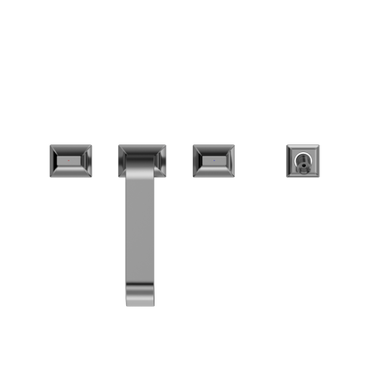 TOTO TBG08202U#CP Gc Two-Handle Deck-Mount Roman Tub Filler Trim With Handshower - Polished Chrome