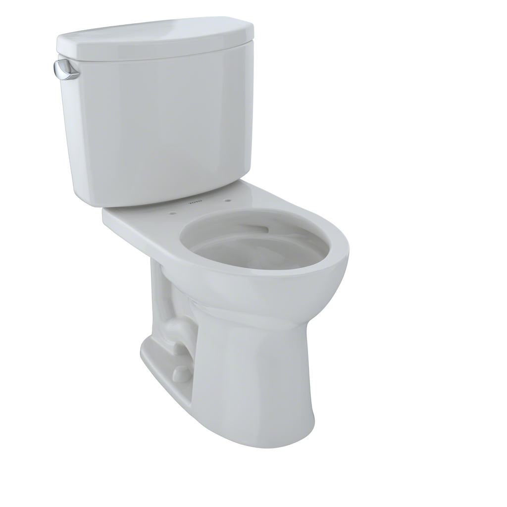 TOTO CST453CEFG#11 Drake Ii Two-Piece Round 1.28 Gpf Universal Height Toilet With Cefiontect - Colonial White