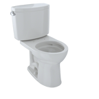 TOTO CST453CEFG#11 Drake Ii Two-Piece Round 1.28 Gpf Universal Height Toilet With Cefiontect - Colonial White