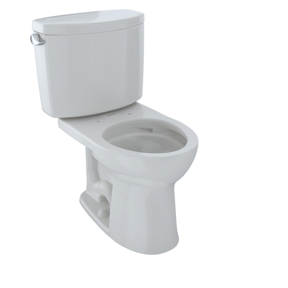 TOTO CST453CEFG#11 Drake Ii Two-Piece Round 1.28 Gpf Universal Height Toilet With Cefiontect - Colonial White