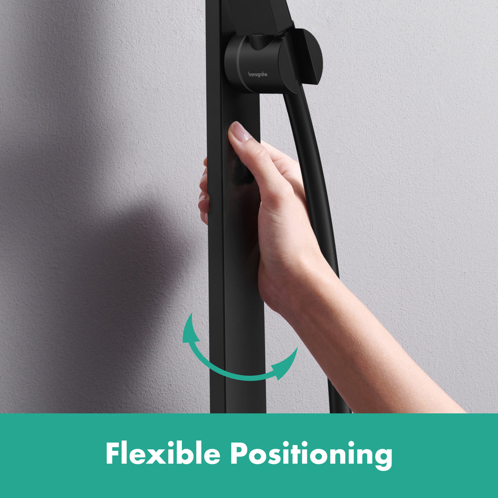HANSGROHE 24371671 Pulsify E Wallbar Set 100 3-Jet 24", 1.75 GPM - Matte Black