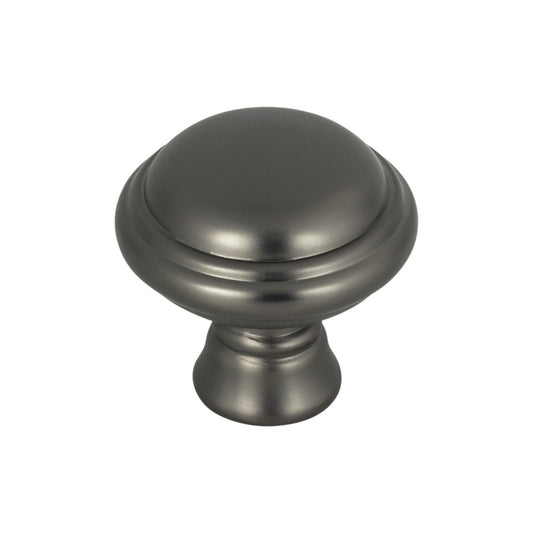 TOP KNOBS TK1020AG Henderson 1-1/4" Diameter Mushroom Knob - Ash Gray