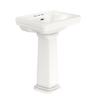 TOTO LPT532.4N#11 Promenade 24" X 19-1/4" Rectangular Pedestal Bathroom Sink For 4 Inch Center Faucets - Colonial White