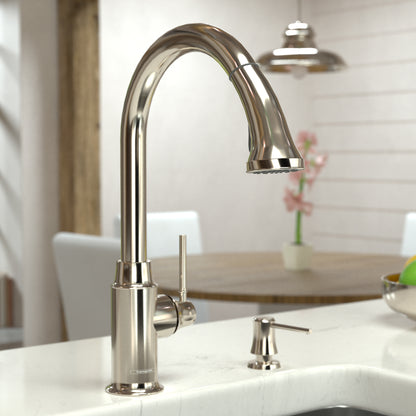 HANSGROHE 04215830 Talis C HighArc Kitchen Faucet, 2-Spray Pull-Down, 1.75 GPM - Polished Nickel