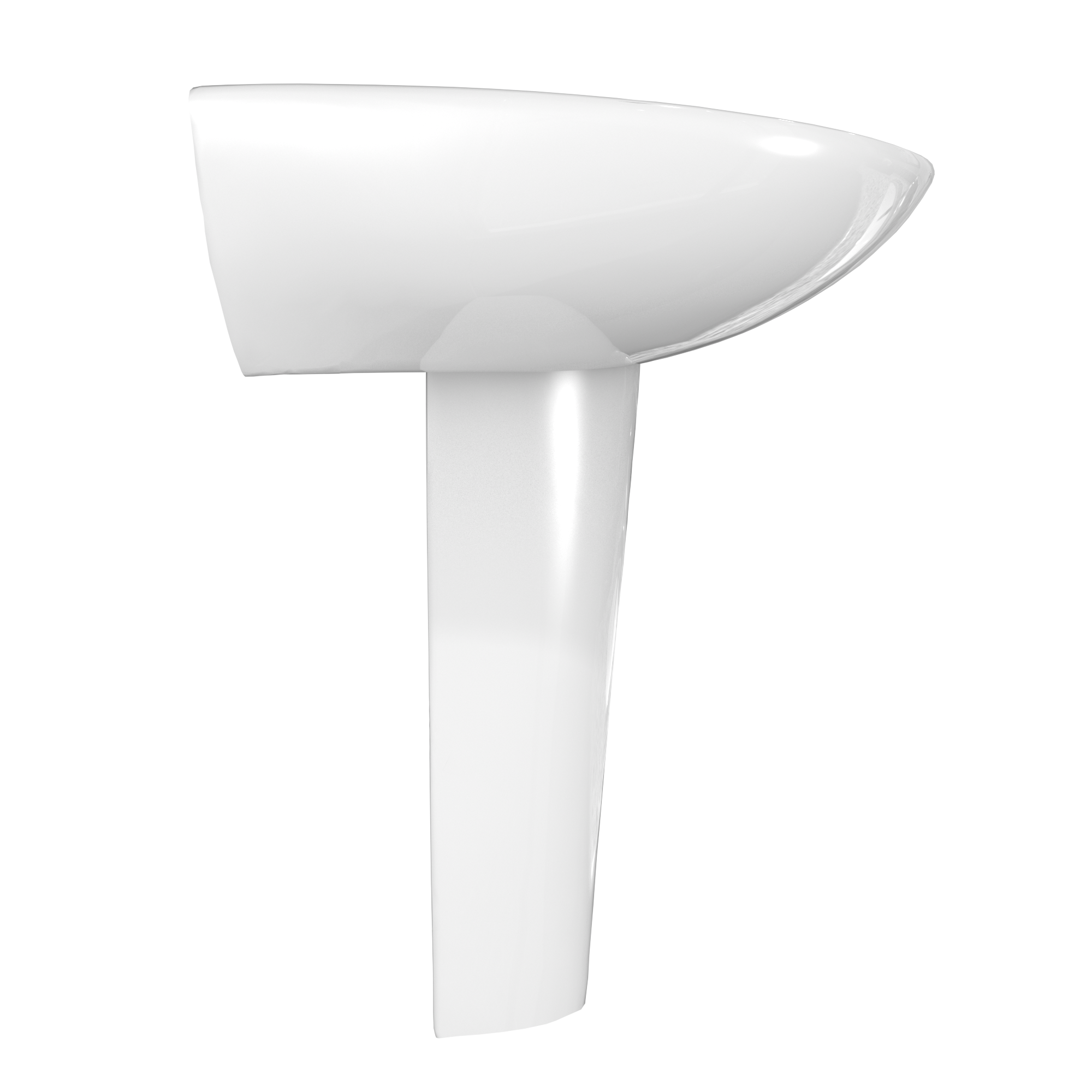 TOTO LPT242.4G#01 Prominence Oval Basin Pedestal Bathroom Sink With Cefiontect For 4 Inch Center Faucets - Cotton White