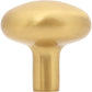 JEFFREY ALEXANDER 329BG Loxley 1-1/4" Diameter Mushroom Knob - Brushed Gold