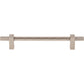 JEFFREY ALEXANDER 598-160SN Larkin Knurled Center 160 mm Center-to-Center Bar Pull - Satin Nickel