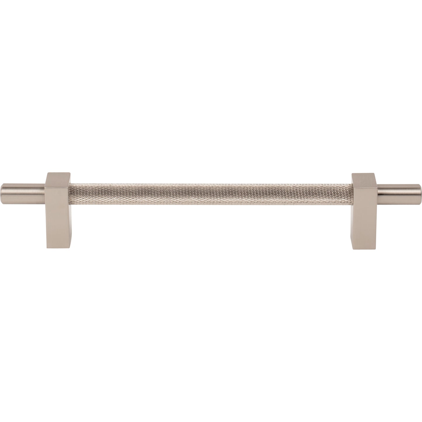 JEFFREY ALEXANDER 598-160SN Larkin Knurled Center 160 mm Center-to-Center Bar Pull - Satin Nickel