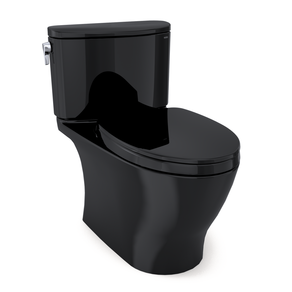 TOTO MS442124CUF#51 Nexus 1G Two-Piece Elongated 1.0 Gpf Universal Height Toilet With Ss124 Softclose Seat - Ebony