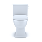 TOTO MS494234CEMFRG#01 Connelly Two-Piece Elongated Dual Flush 1.28 and 0.9 GPF with CEFIONTECT and Right Lever , Cotton White