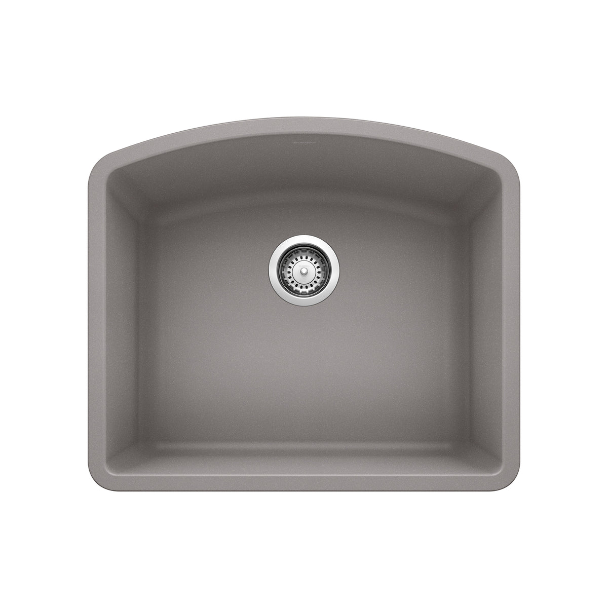 BLANCO 440173 Diamond Diamond SILGRANIT 24" Single Bowl Undermount Kitchen Sink - Metallic Gray in Metallic Gray