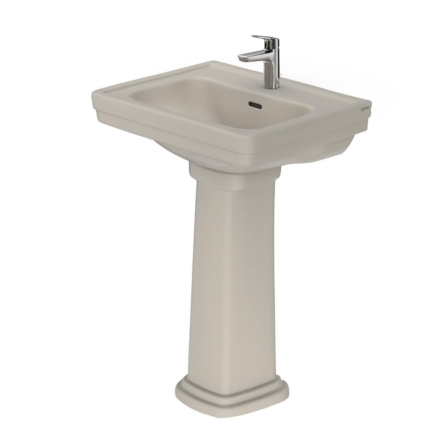 TOTO LPT532N#03 Promenade 24" X 19-1/4" Rectangular Pedestal Bathroom Sink For Single Hole Faucets - Bone