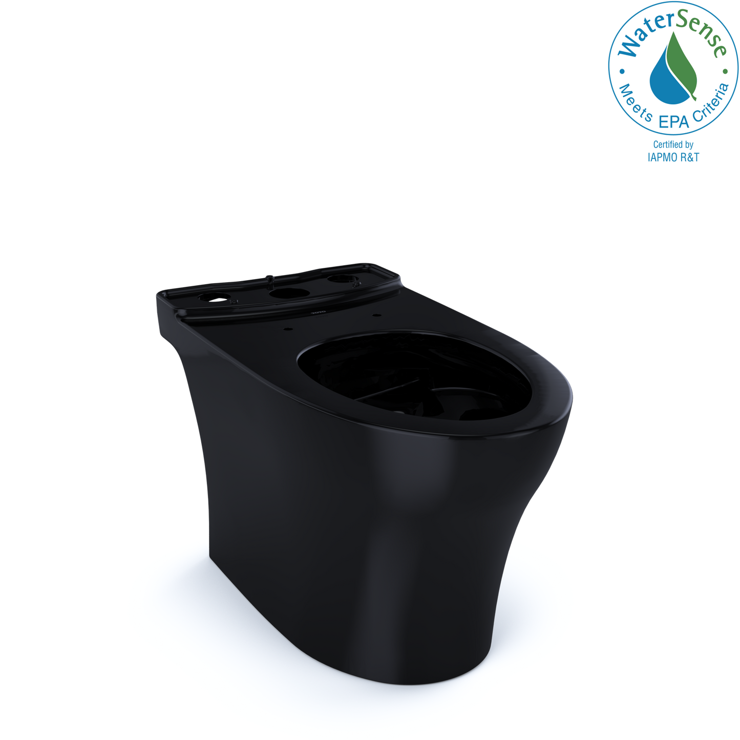 TOTO CT446CEFNT40#51 Aquia Iv Elongated Universal Height Skirted Toilet Bowl - Ebony