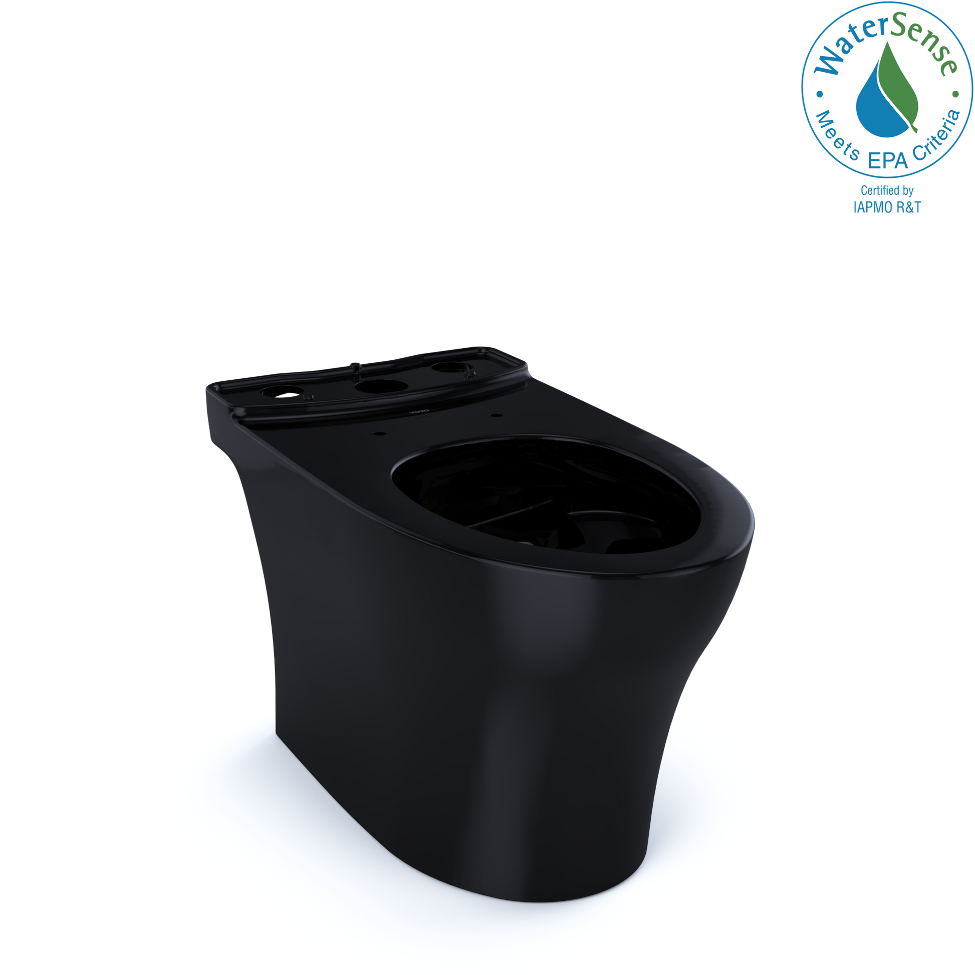 TOTO CT446CEFNT40#51 Aquia Iv Elongated Universal Height Skirted Toilet Bowl - Ebony