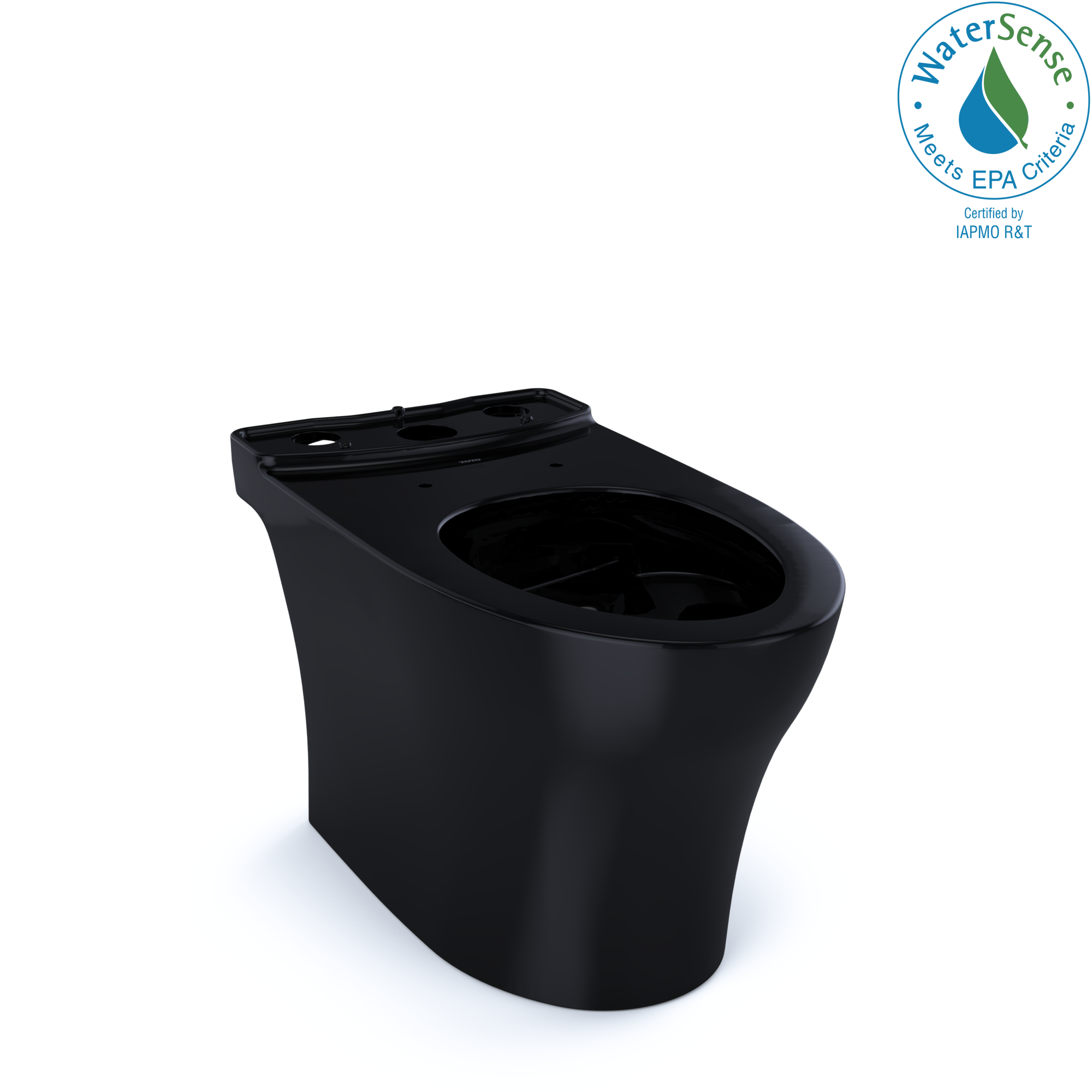 TOTO CT446CEFNT40#51 Aquia Iv Elongated Universal Height Skirted Toilet Bowl - Ebony