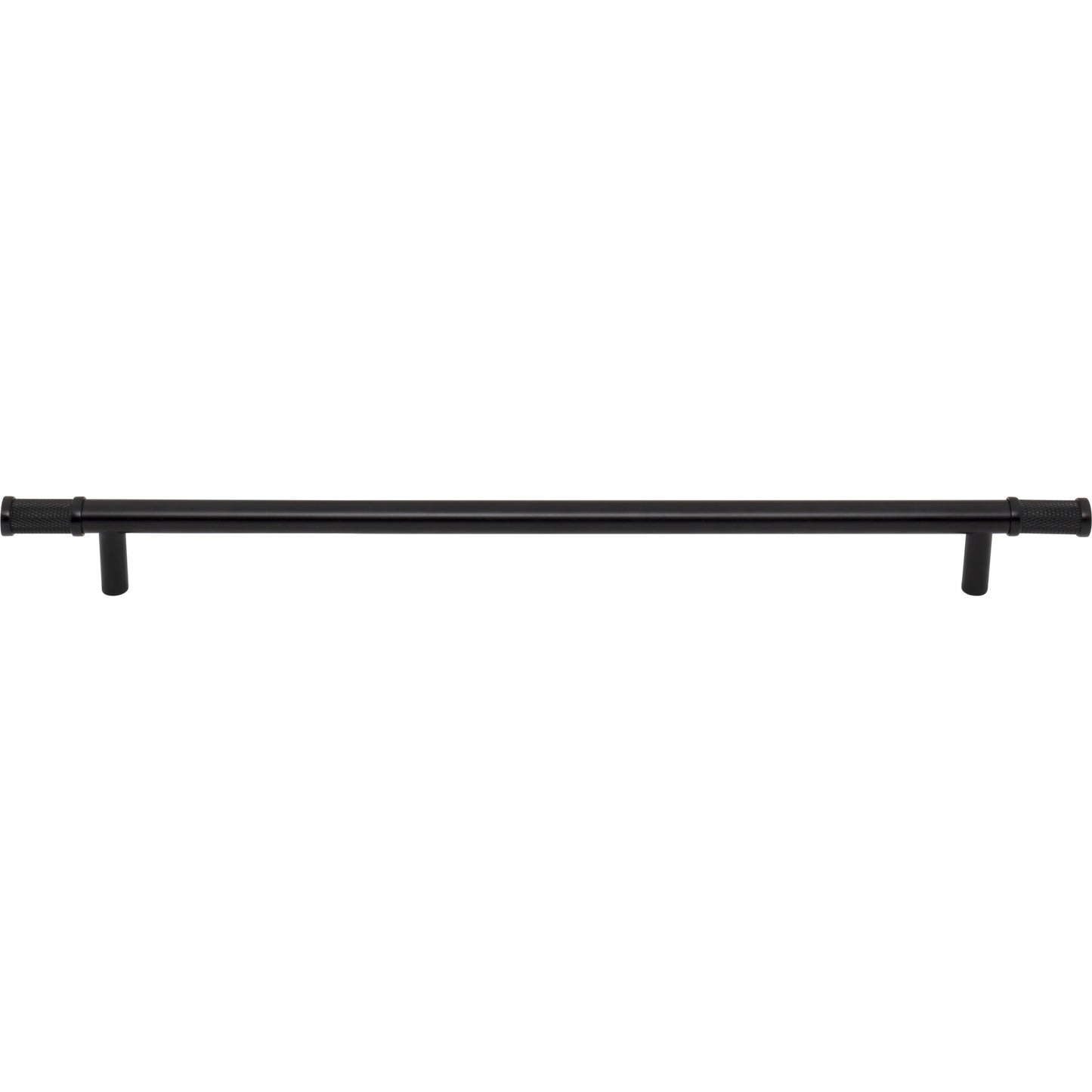 TOP KNOBS TK3237BLK Burnham 12" Center to Center Bar Pull - Flat Black