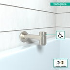 HANSGROHE 14414821 Metris S Tub Spout with Diverter - Brushed Nickel