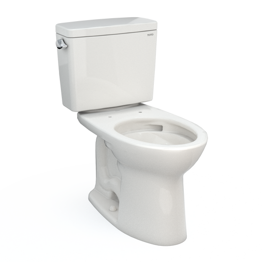 TOTO CST776CSFG#11 Drake  Two-Piece Elongated 1.6 Gpf Universal Height Tornado Flush Toilet With Cefiontect - Colonial White