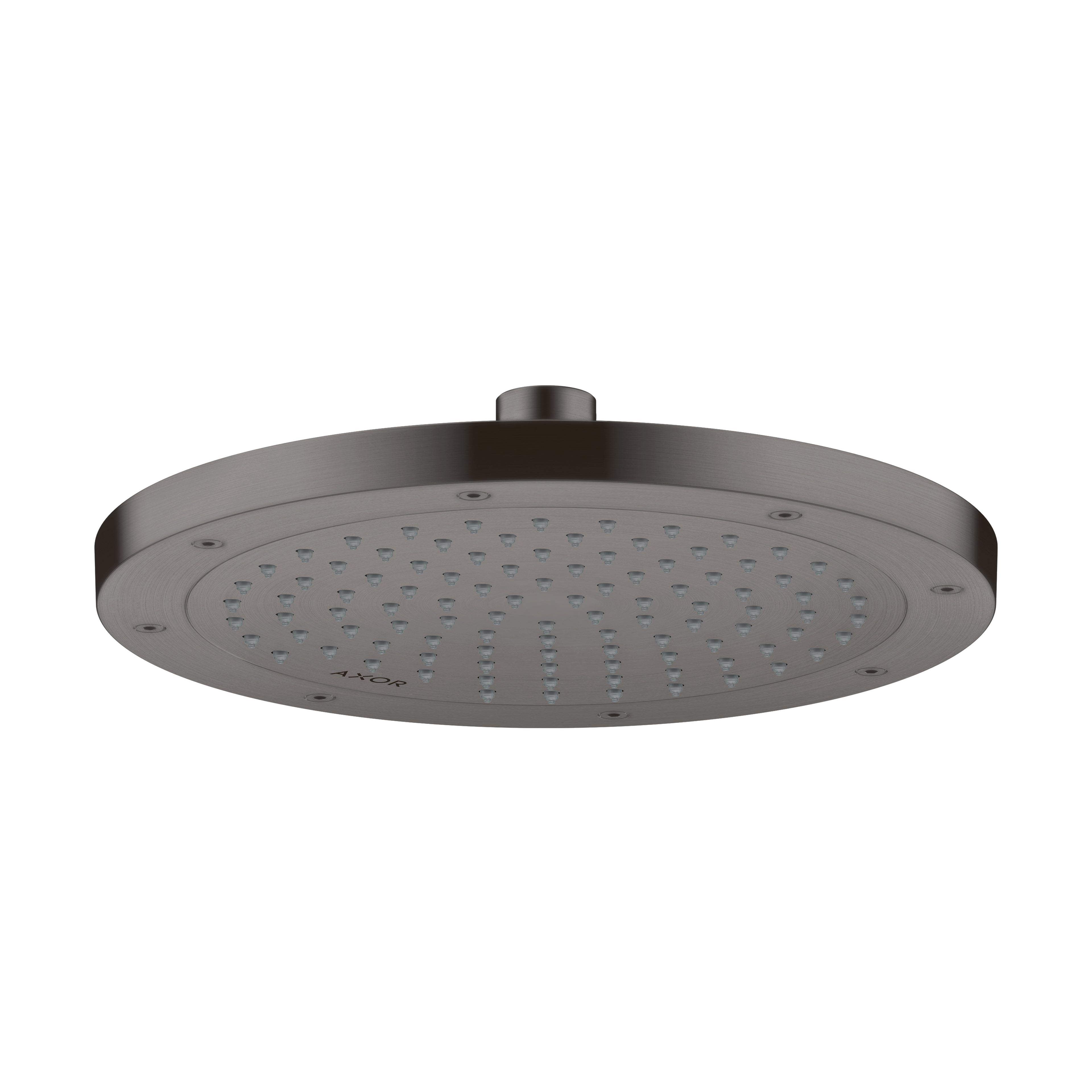 AXOR 35384341 ShowerSolutions Showerhead 245 1-Jet, 2.5 GPM - Brushed Black Chrome