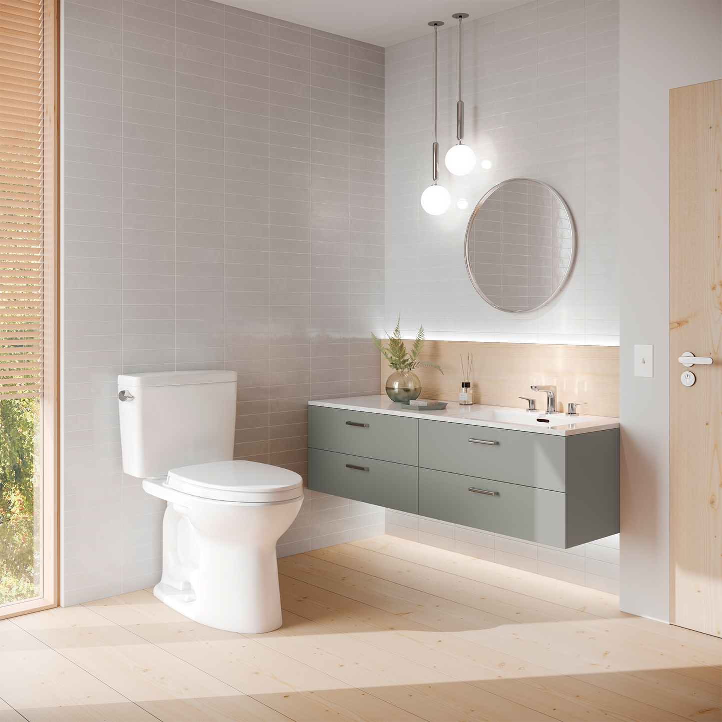 TOTO CST776CSFG#11 Drake  Two-Piece Elongated 1.6 Gpf Universal Height Tornado Flush Toilet With Cefiontect - Colonial White