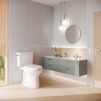TOTO CST776CEFG.10#01 Drake Two-Piece Elongated 1.28 Gpf Universal Height Tornado Flush Toilet With Cefiontect And 10 Inch Rough-In - Cotton White
