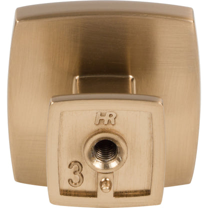 JEFFREY ALEXANDER 141SBZ Renzo 1-1/4" Diameter Square Knob - Satin Bronze