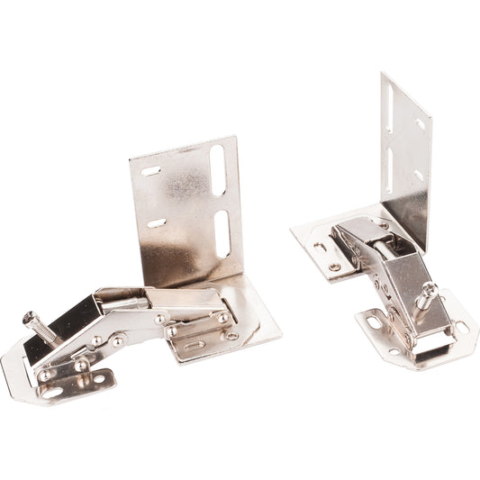 HARDWARE RESOURCES TIPOUT-HINGE Tipout Hinges for Tipout Tray System - Chrome