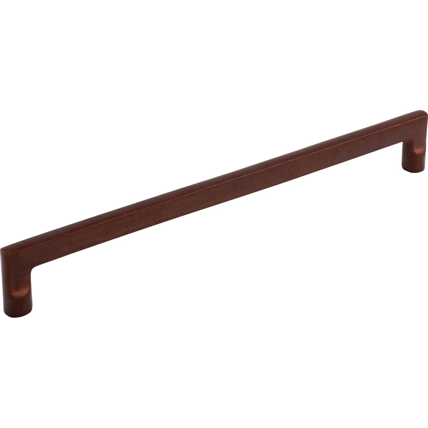 TOP KNOBS M1378 Aspen Flat Sided 12" Center to Center Appliance Pull - Mahogany Bronze