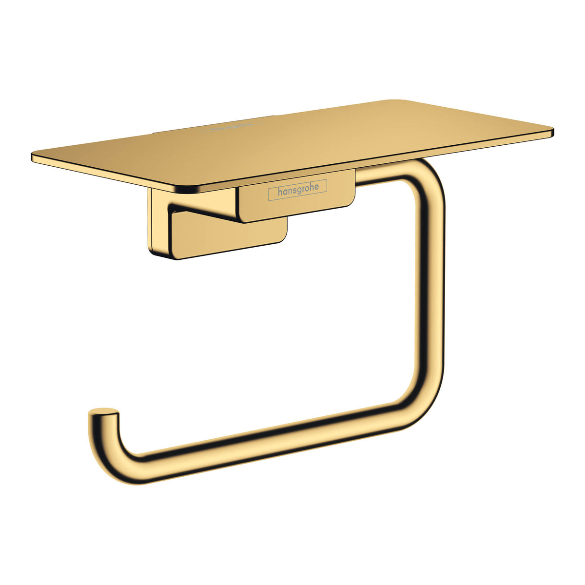 HANSGROHE 41772140 AddStoris Toilet Paper Holder with Shelf - Brushed Bronze