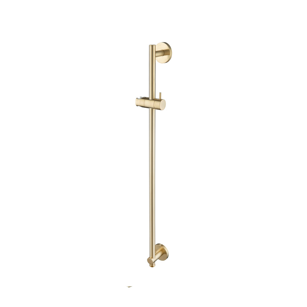 ISENBERG 100.601023ASB Satin Brass PVD Serie 100 Shower Slide Bar With Integrated Wall Elbow