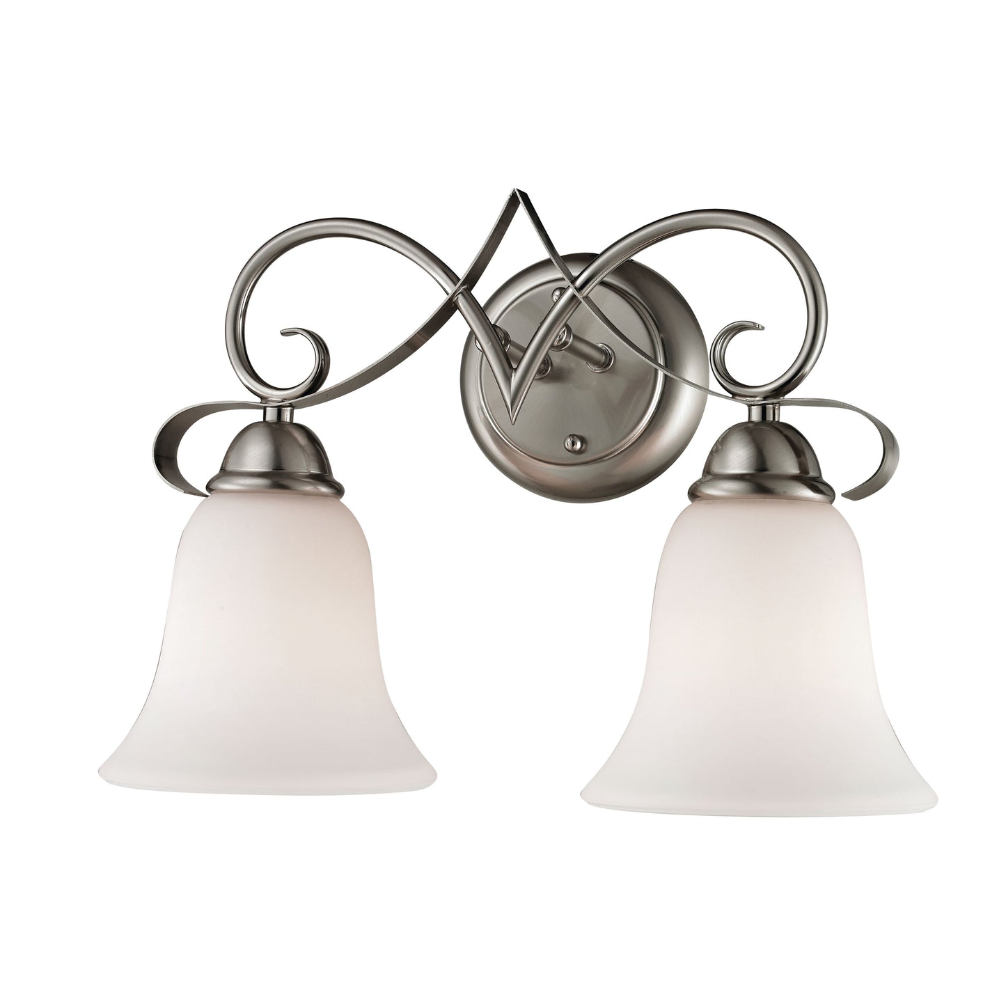 THOMAS 1002BB/20 Brighton 15'' Wide 2-Light Vanity Light - Brushed Nickel